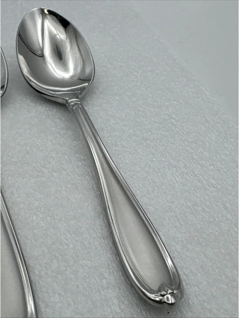 Set Of 5 Princess House BARRINGTON Oval Soup Spoons 18/10 Stainless Flatware 7